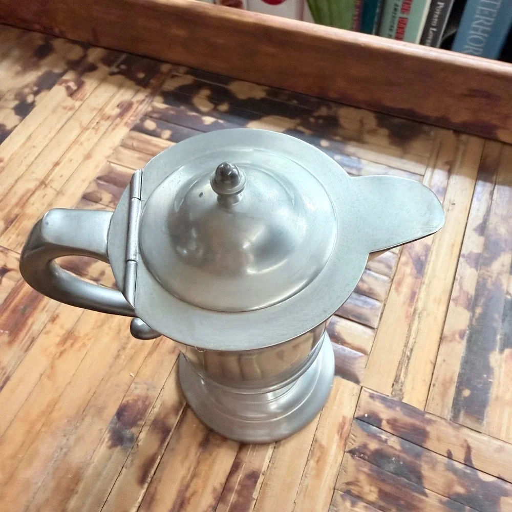 Henry Ford Museum Woodbury Reproduction Pewter Creamer Colonial Revival Pitcher